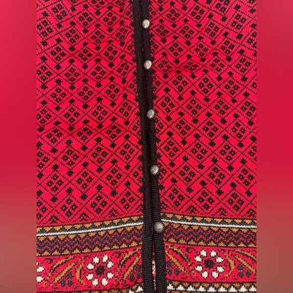 Vintage Dale of Norway Wool Nordic Cardigan XL Norwegian Ski Sweater Alpine - Picture 5 of 12